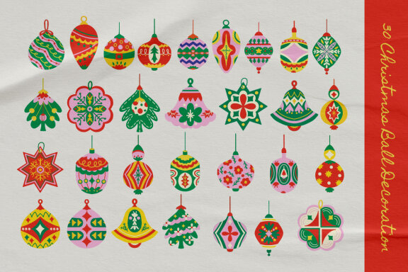 Christmas Ball Decoration Set Extra Bonus+++ 