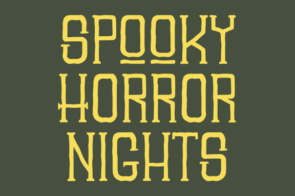 Phobia Panic Horror Sans Serif Font