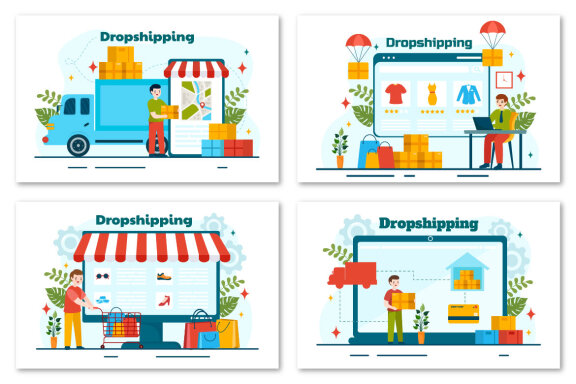 12 Dropshipping Business Illustration