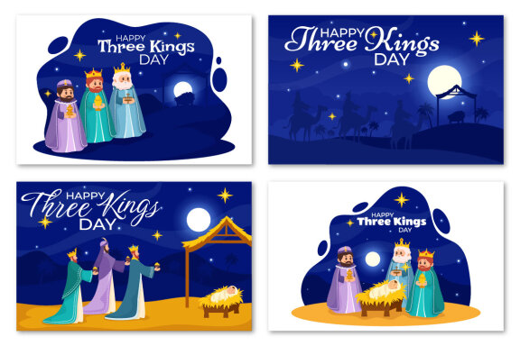 12 Three Kings Day Illustration