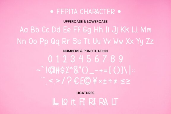 Fepita - Feminine Display Font