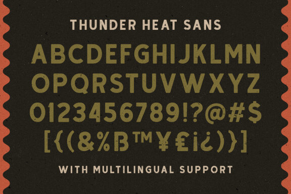 Thunder Heat - Monoline Sans Script