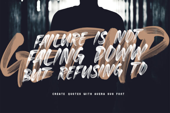 Aversa SVG Font + 27 Brushes
