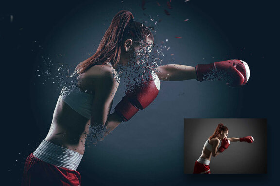 Shatter Photoshop Action