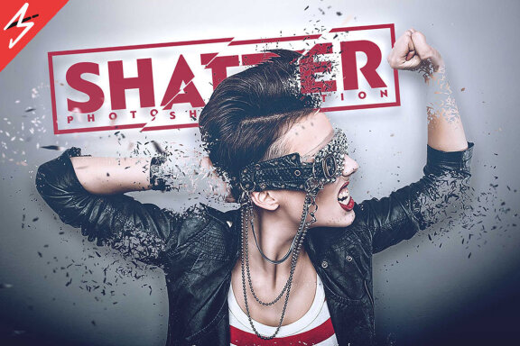 Shatter Photoshop Action