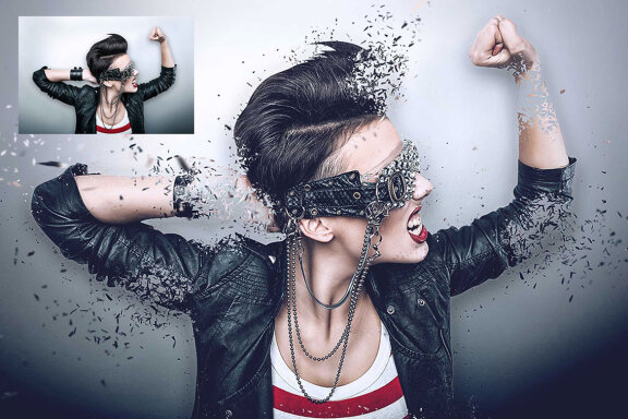 Shatter Photoshop Action