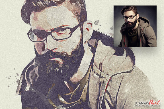 Canvas Paint Photoshop Action