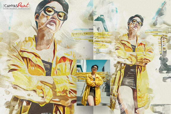 Canvas Paint Photoshop Action