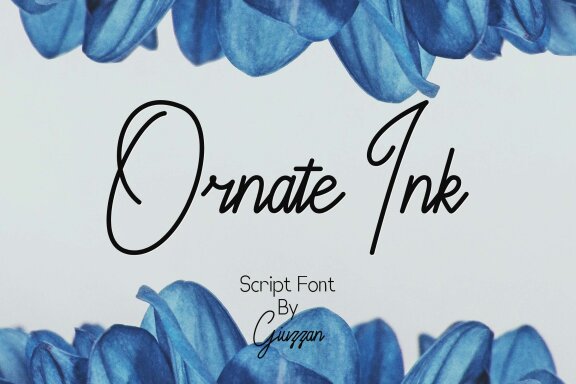 Ornate Ink | Script Font