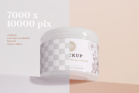 Cream Jar Cosmetic Packaging Mockup 1