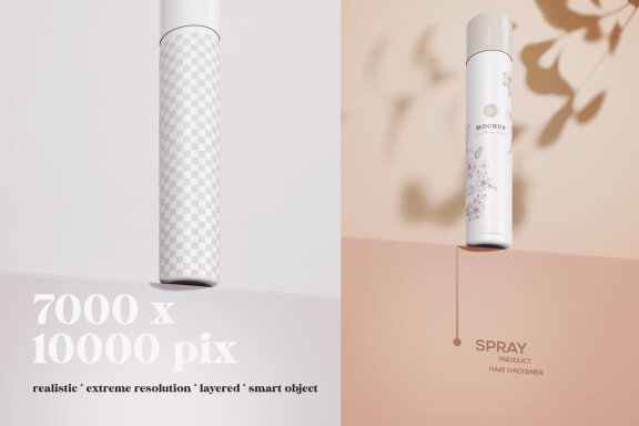 Big Spray Cosmetic Packaging Mockup 2