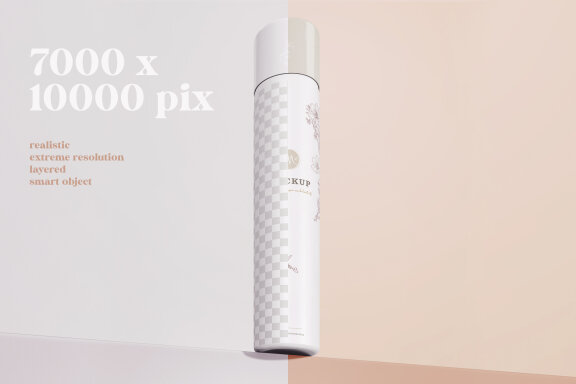 Big Spray Cosmetic Packaging Mockup 2