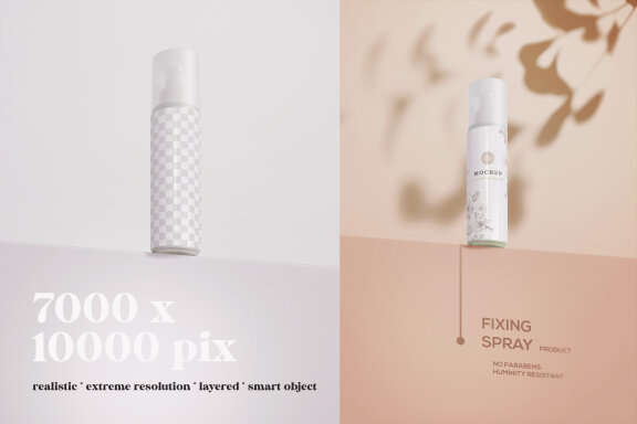 Spray Cosmetic Packaging Mockup 3