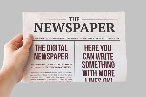 Newspaper Mockups with Editable Content and Cover