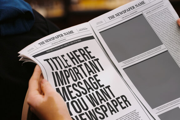 Newspaper Mockups with Editable Content and Cover