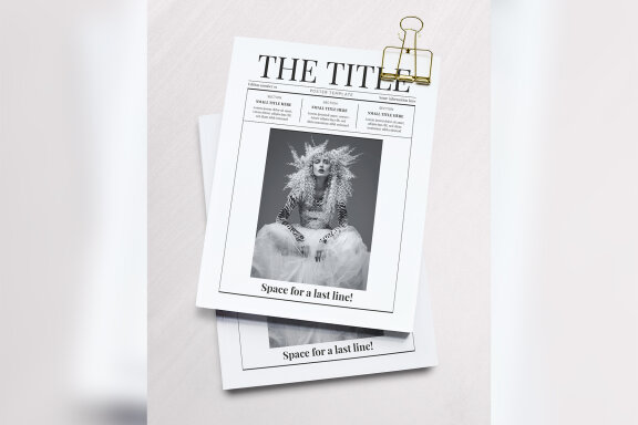 Magazine Mockups with Editable Customizable Content