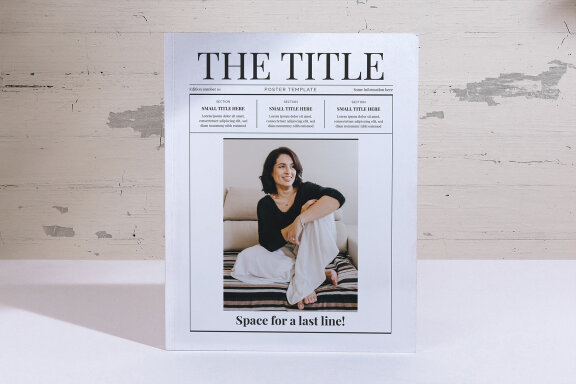 Magazine Mockups with Editable Customizable Content