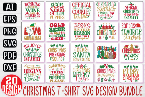 Christmas SVG And T-shirt Design Bundle, Christmas Quotes SVG Design T-shirt Bundle, Vector Editable Files, can you download this Design Bundle