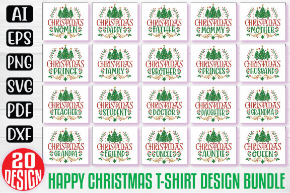 Christmas SVG And T-shirt Design Bundle, Christmas Quotes SVG Design T-shirt Bundle, Vector Editable Files, can you download this Design Bundle