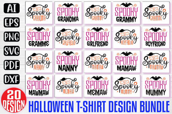 Happy Halloween SVG And T-shirt Design Bundle, Halloween Quotes SVG Design T-shirt Bundle, Vector Editable Files, can you download this Design Bundle.