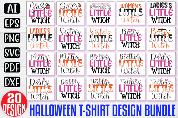 Happy Halloween SVG And T-shirt Design Bundle, Halloween Quotes SVG Design T-shirt Bundle, Vector Editable Files, can you download this Design Bundle.