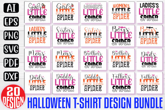 Happy Halloween SVG And T-shirt Design Bundle, Halloween Quotes SVG Design T-shirt Bundle, Vector Editable Files, can you download this Design Bundle.