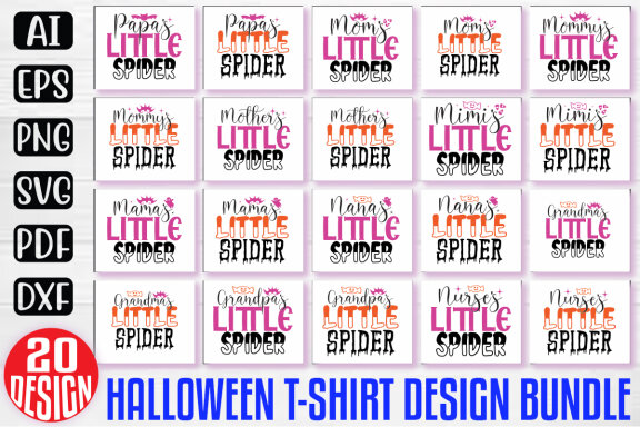 Happy Halloween SVG And T-shirt Design Bundle, Halloween Quotes SVG Design T-shirt Bundle, Vector Editable Files, can you download this Design Bundle.