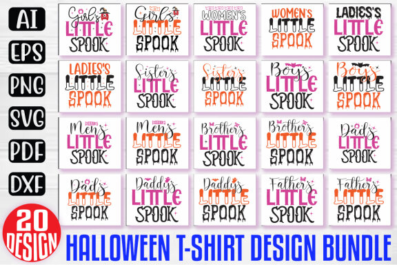 Happy Halloween SVG And T-shirt Design Bundle, Halloween Quotes SVG Design T-shirt Bundle, Vector Editable Files, can you download this Design Bundle.