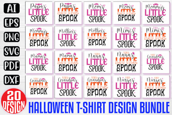 Happy Halloween SVG And T-shirt Design Bundle, Halloween Quotes SVG Design T-shirt Bundle, Vector Editable Files, can you download this Design Bundle.