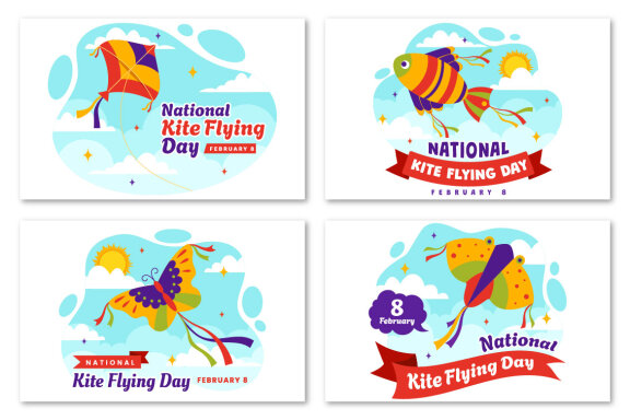 12 National Kite Flying Day Illustration