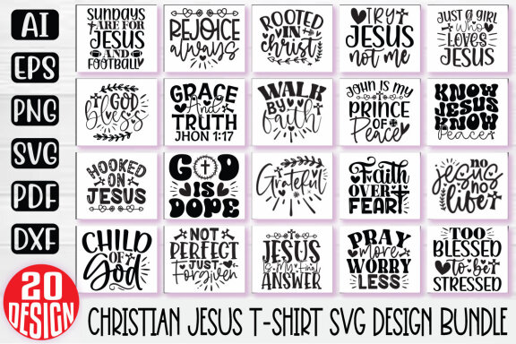 Jesus Christian SVG And T-shirt Design Bundle, Jesus Christian SVG Quotes Design T-shirt Bundle, Bible SVG Quotes Design T-shirt Bundle, Motivational SVG And T-shirt Design Bundle Vector EPS Editable Files