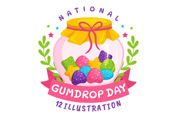 12 National Gumdrop Day Illustration