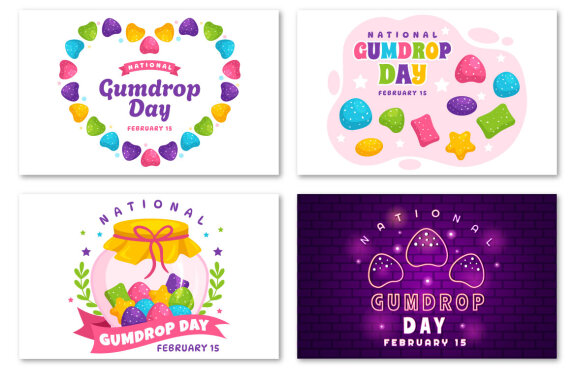 12 National Gumdrop Day Illustration