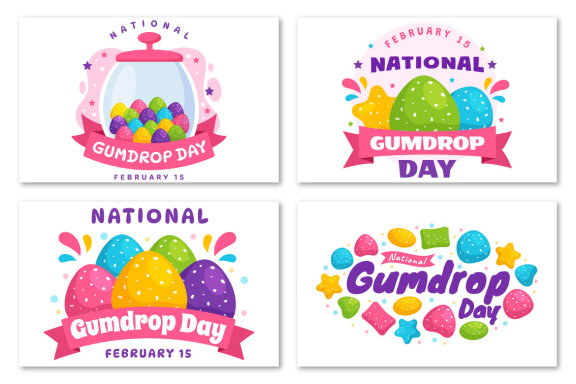 12 National Gumdrop Day Illustration