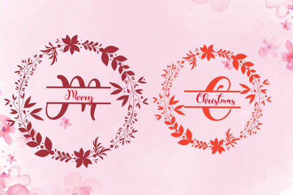 Christmas Holiday Monogram