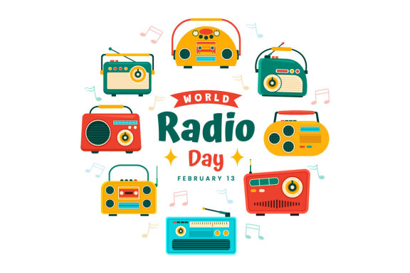 13 World Radio Day Illustration