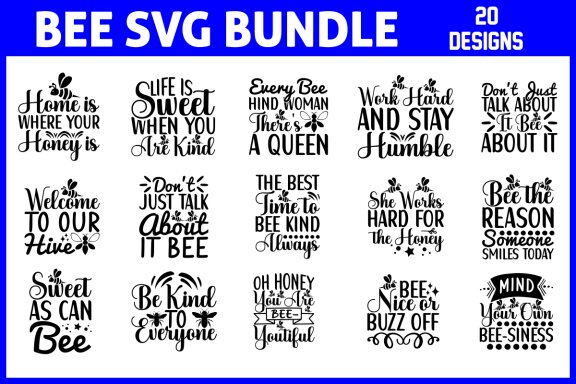 Bee svg design bundle