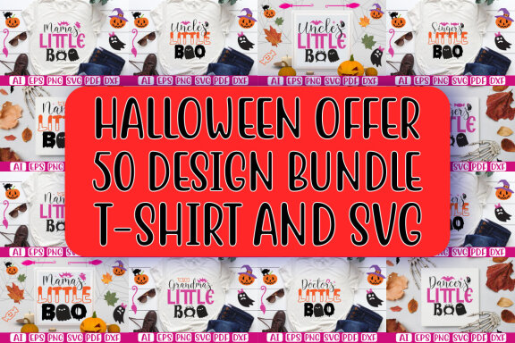 Happy Halloween SVG And T-shirt Design Bundle, Halloween Quotes SVG Design T-shirt Bundle, Vector Editable Files, can you download this Design Bundle.