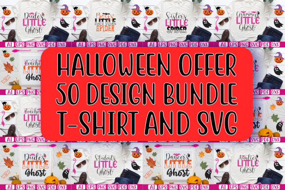 Happy Halloween SVG And T-shirt Design Bundle, Halloween Quotes SVG Design T-shirt Bundle, Vector Editable Files, can you download this Design Bundle.