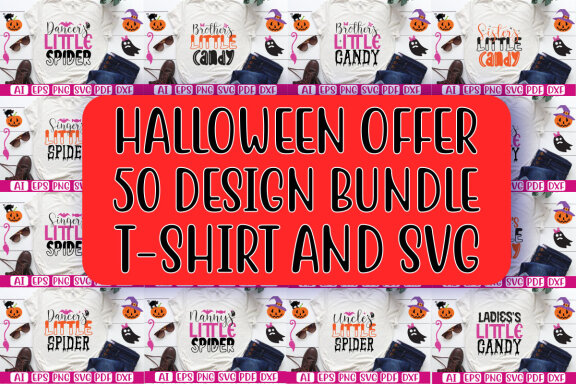 Happy Halloween SVG And T-shirt Design Bundle, Halloween Quotes SVG Design T-shirt Bundle, Vector Editable Files, can you download this Design Bundle.