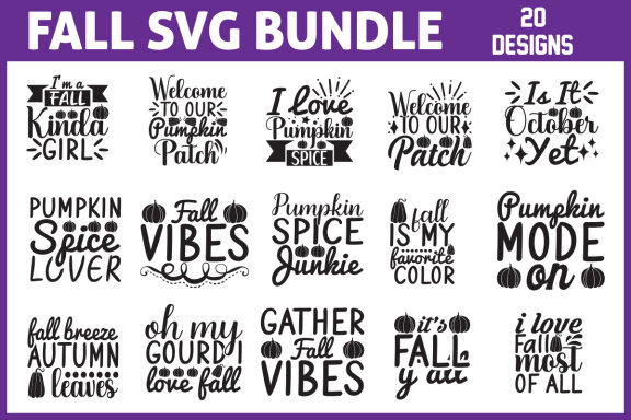 Fall svg design bundle