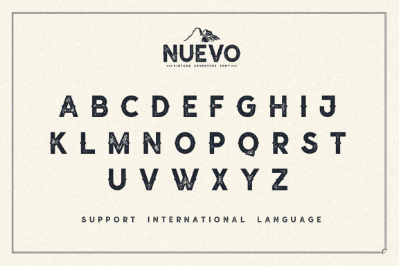 Nuevo – Vintage Adventure Font