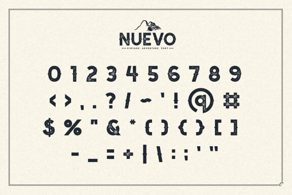 Nuevo – Vintage Adventure Font