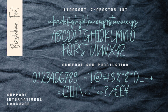 Bersihkan - Watercolor Signature SVG