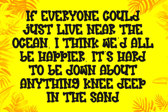 Benji Holidas Summer Display Font