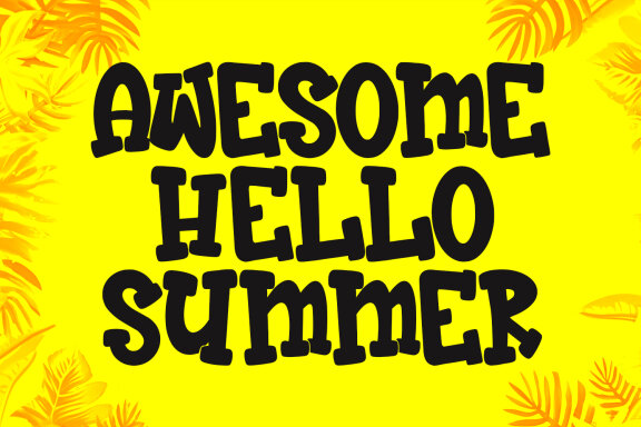 Benji Holidas Summer Display Font