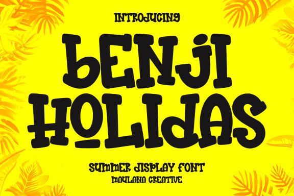 Benji Holidas Summer Display Font