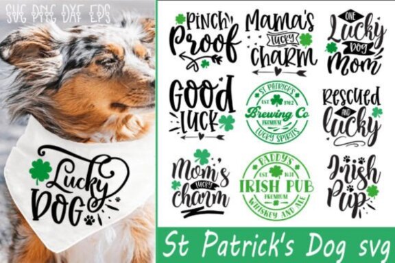 St Patrick's Dog Svg Bundle