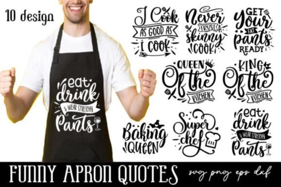 Funny Apron Svg Bundle