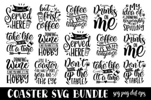 Coaster Svg Coaster Svg Bundle Deeezy